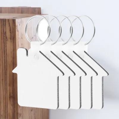 Wood Ring Blank - 5 pièces de porte-clés vierges pour