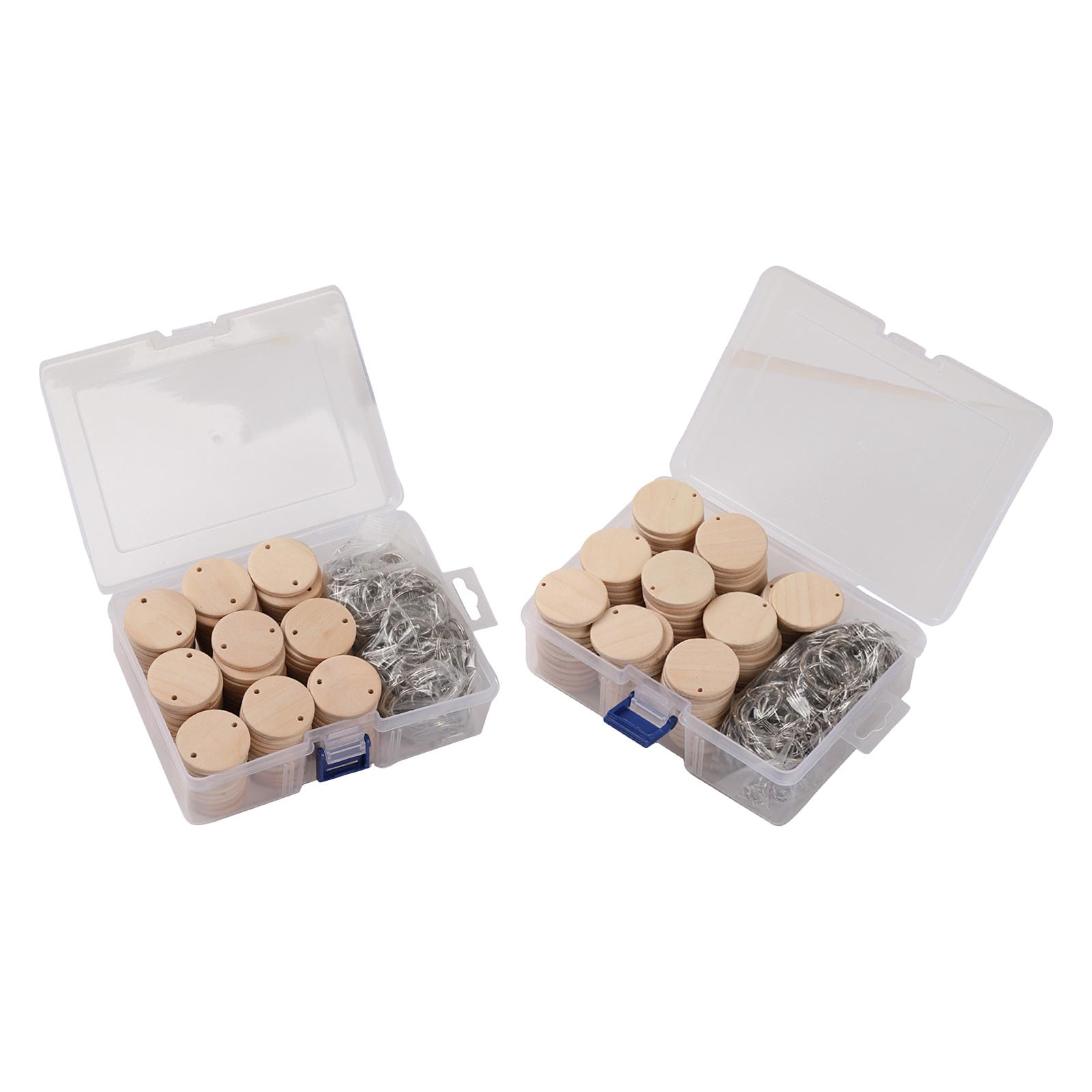 Wood Ring Blank - 100 pièces, disques en bois pour